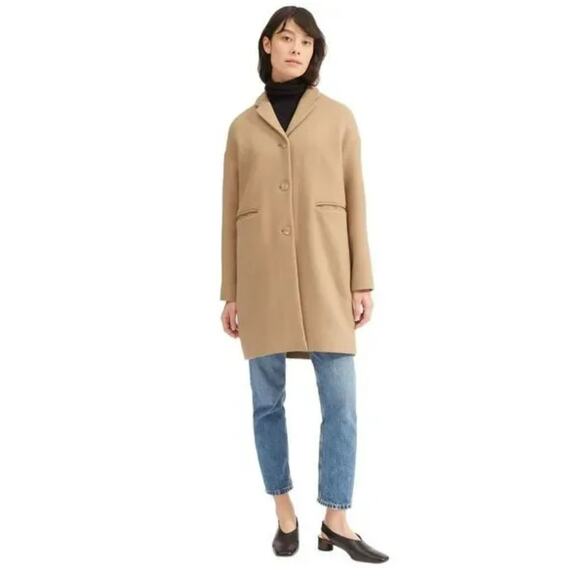 Everlane Jackets & Blazers - Everlane The ReWool Cocoon Coat - Camel - Size 0 - NWOT- Retail $250